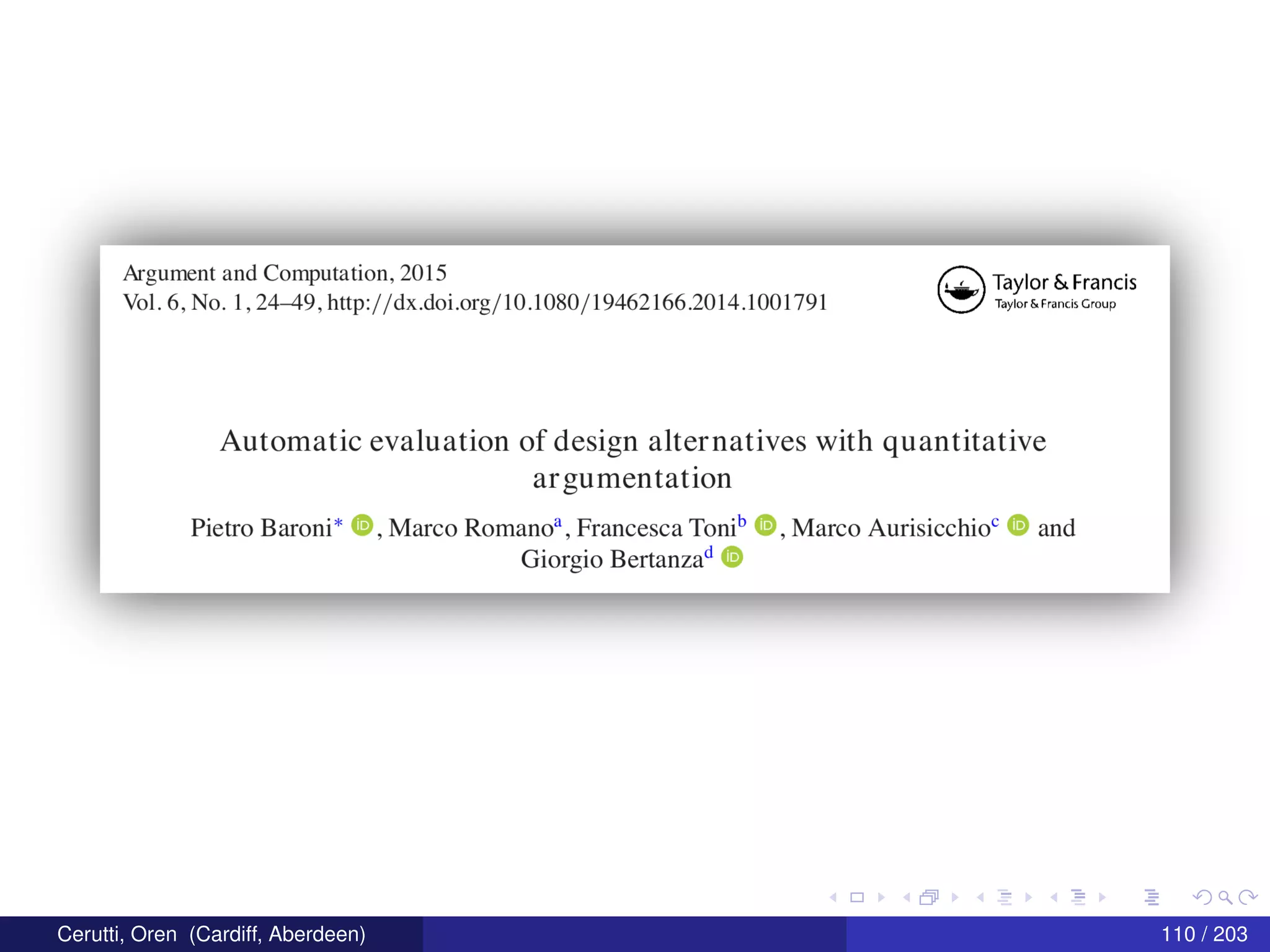 Cerutti, Oren (Cardiff, Aberdeen) 110 / 203
 