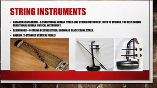Kayagum String Instruments East asian music | PPT