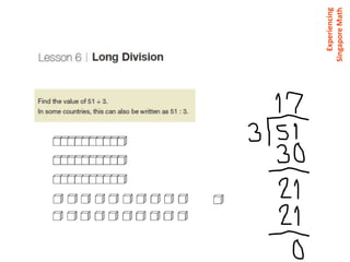 Experiencing
Singapore Math
 