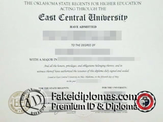 East Central University degree