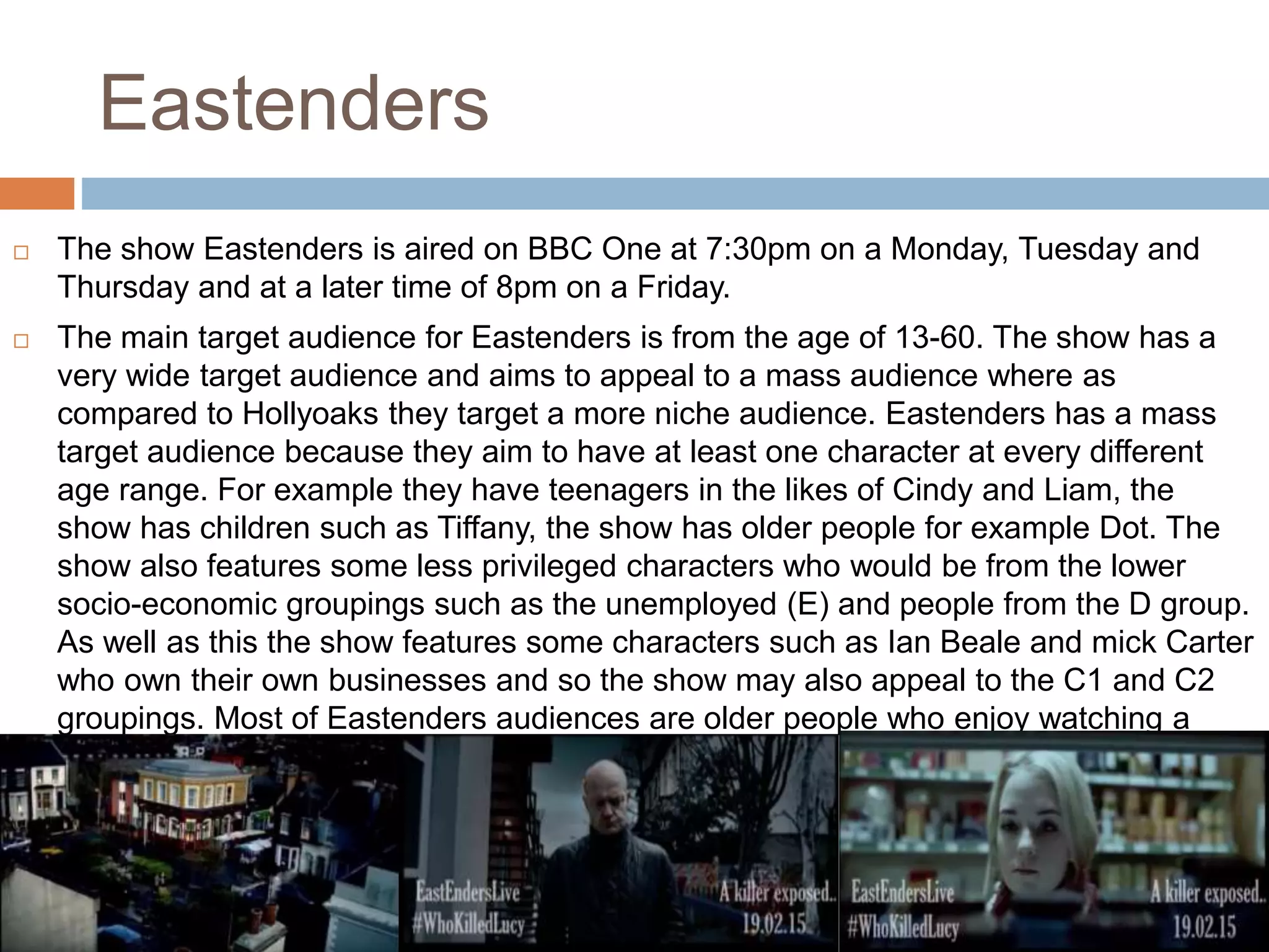 Eastenders analysis | PPTX