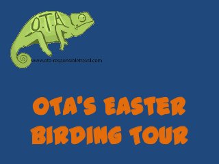 OTA’s Easter
Birding Tour

 