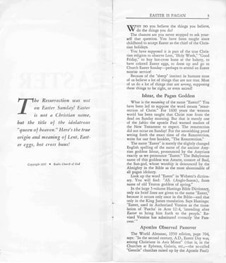 Easter is-pagan- prelim-1957-