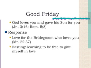 Easter and Pentecost