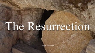The Resurrection
John 20:1-18
 