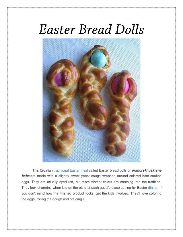 Easter bread dolls
