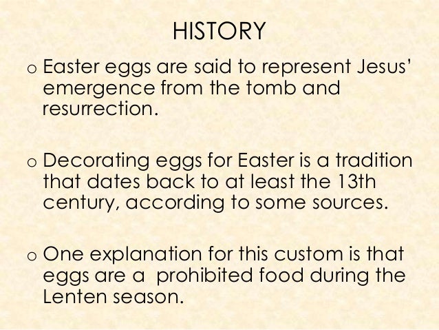 history of easter eggs