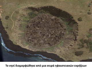 Το νησί διαμορφώθηκε από μια σειρά ηφαιστειακών εκρήξεων 