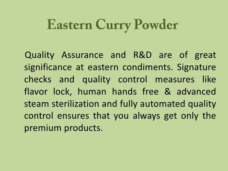 Eastern Curry Powder Essence of Delicious Flavours