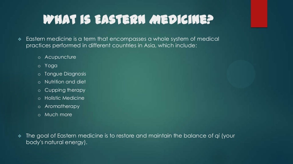 Eastern medicine
