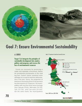 MDGs Provincial Status Report 2010 Philippines Eastern Samar | PDF