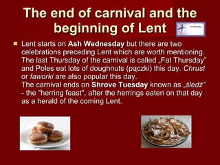 Lent and Easter Traditions in Poland | PPT
