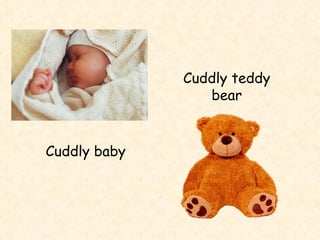 Cuddly baby Cuddly teddy bear 