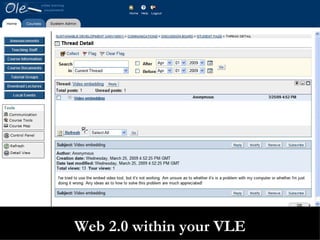 Web 2.0 within your VLE 