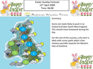 Easter Sunday Forecasts V4