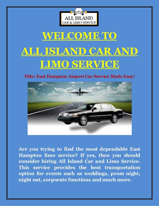 East Hampton Airport Car Service Made Easy