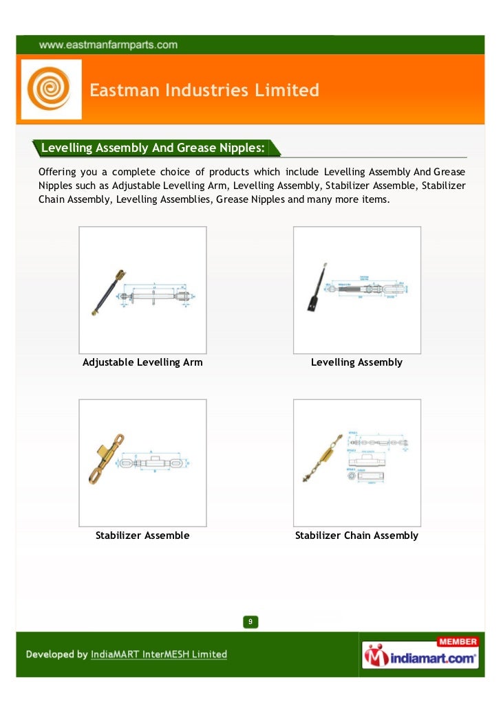 Eastman Industries Limited, Ludhiana, Light Engineering Products