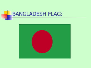 BANGLADESH FLAG: 