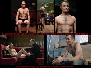 El cuerpo de Nikolai Luzmin siendo “leído” por el tribunal del VORY V ZAKONE /  вор в законе   Después de conseguir las estrellas en el pecho y en las rodillas   