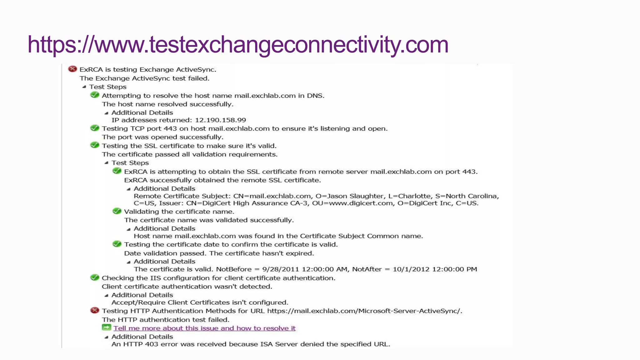 https://www.testexchangeconnectivity.com
 