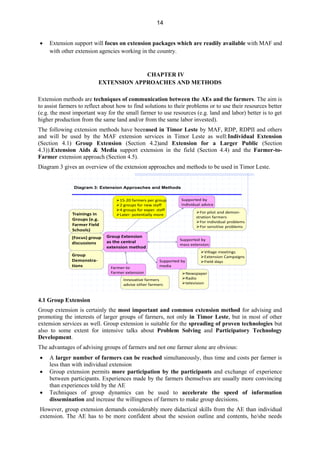 East Timor Agriculture Extension Strategy | PDF
