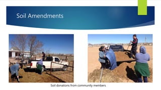 Soil Amendments
Soil donations from community members
 