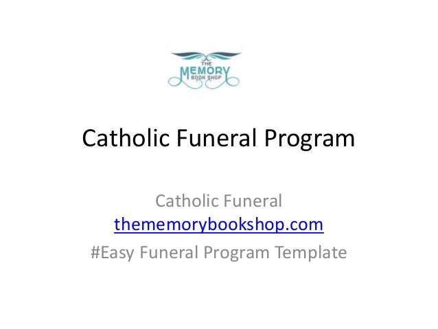 catholic funeral program