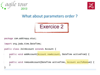 What about parameters order ?
Exercice 2
 