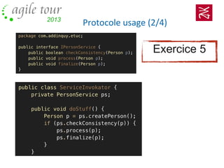 Protocole usage (2/4)
Exercice 5
 