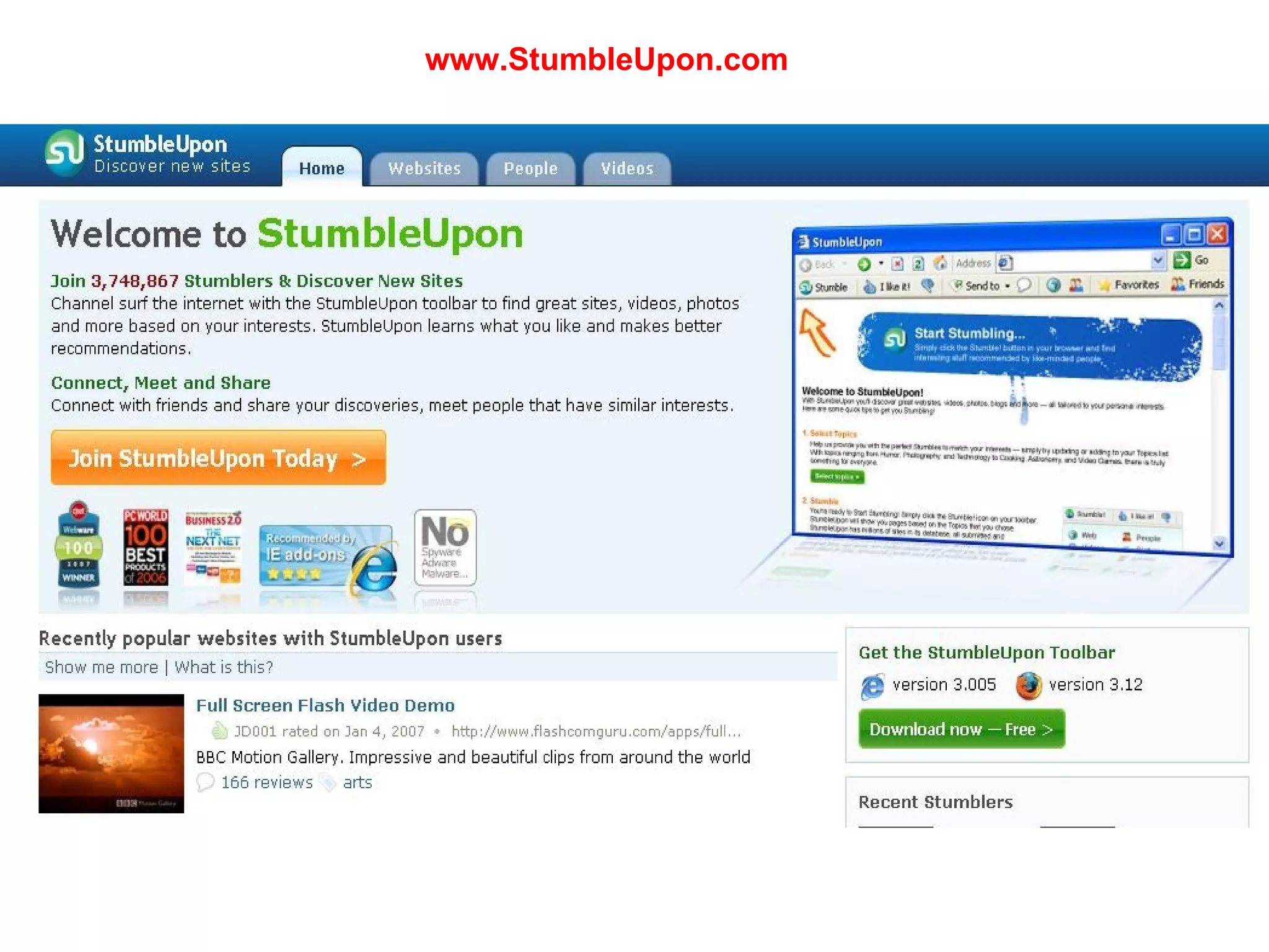 www.StumbleUpon.com 