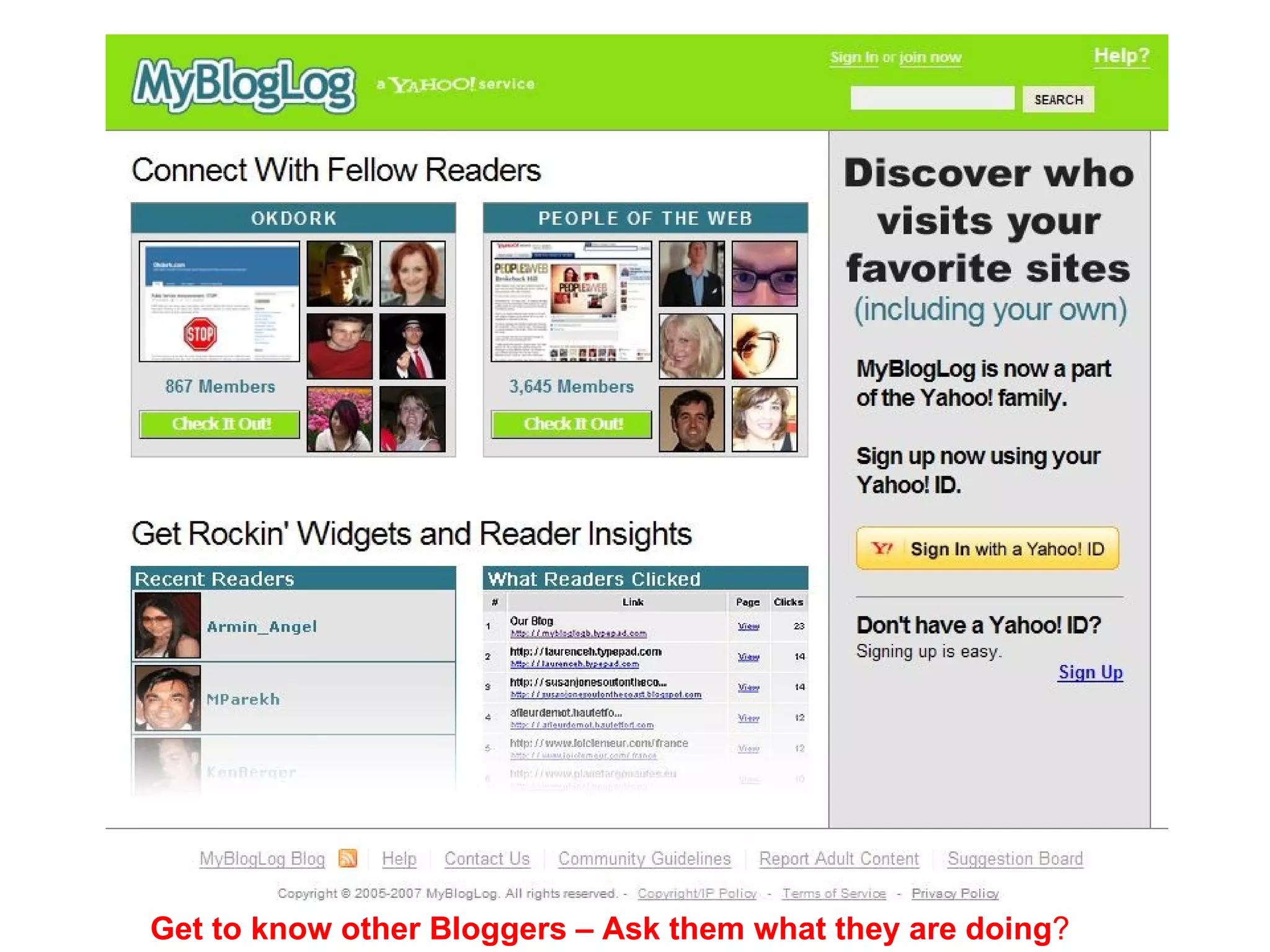 Get to know other Bloggers – Ask them what they are doing ? 