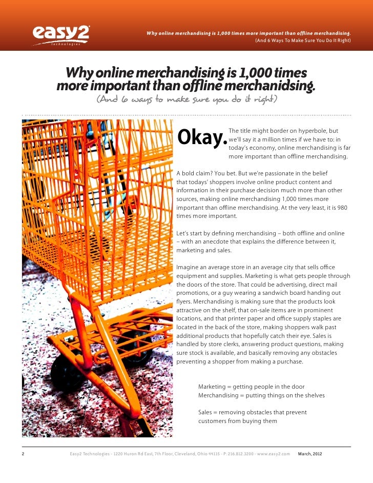 Why online merchandising is important