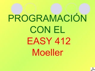 PROGRAMACIÓN
CON EL
EASY 412
Moeller
 