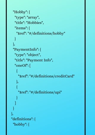 Easy and quick form generation using json schema in vue js (1) | PDF