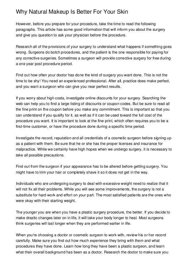 Why Natural Makeup Is Better For Your Skin