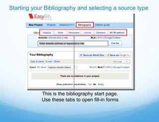 Easybib manual entry | PPT