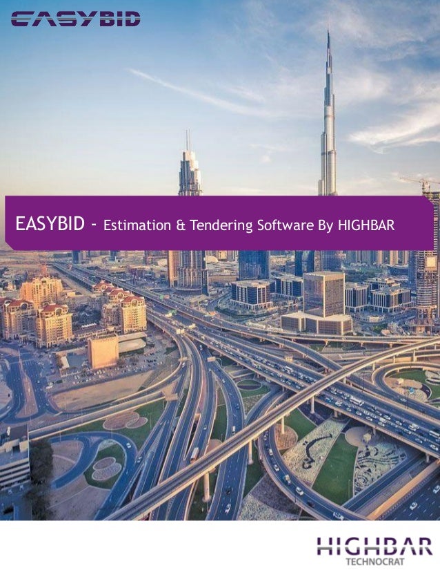 EASYBID - Estimation & Tendering Software By HIGHBAR
 