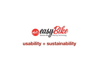 usability + sustainability
 