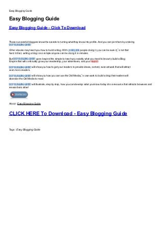 Easy Blogging Guide


Easy Blogging Guide
Easy Blogging Guide - Click To Download
Free, Buy, Full Version, Cracked, Free Download, Full Download, Nulled, Review, key, kEygen, Serial No, Serial Number, Serial Code, Patched, Registration Key, Registration Code, Plugin, Plug
in, Working

These successful bloggers know the secrets to turning what they know into profits. And you can join them by ordering

Other ebooks may teach you how to build a blog. With                 people doing it, you can be sure it¡¯s not that
hard. In fact, writing a blog is so simple anyone can be doing it in minutes.
But                       goes beyond the simple to teach you exactly what you need to know to build a Blog
Empire that will continually grow your readership, your advertisers, and your
                              will show you how to get your readers to provide ideas, content, even artwork that will attract
even more readers.
                  will show you how you can use the Old Media¡¯s own work to build a blog that readers will
abandon the Old Media to read.
                              will illustrate, step by step, how you can develop what you know today into a resource that attracts browsers and
researchers alike!




About : Easy Blogging Guide


CLICK HERE To Download - Easy Blogging Guide
Free, Buy, Full Version, Cracked, Free Download, Full Download, Nulled, Review, key, kEygen, Serial No, Serial Number, Serial Code, Patched, Registration Key, Registration Code, Plugin, Plug
in, Working

Tags : Easy Blogging Guide Easy Blogging Guide Free, Easy Blogging Guide Full Download, Easy Blogging Guide Cracked, Easy Blogging Guide Nulled,Easy Blogging Guide Key,
Easy Blogging Guide Keygen, Easy Blogging Guide Serial No, Easy Blogging Guide Serial Number, Easy Blogging Guide Serial Code, Easy Blogging Guide Patched, Easy Blogging Guide
Registration Key, Easy Blogging Guide Registration Code,Easy Blogging Guide Registration Number, Easy Blogging Guide Plugin, Easy Blogging Guide Working
 