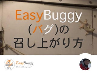 EasyBuggy
(バグ)の
召し上がり方
 