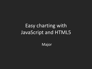 Easy charting with JavaScript and HTML5 Major 