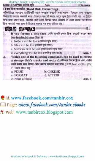 Updated Bangla e-books(pdf): www.facebook.com/tanbir.ebooks
Any kind of e-book & Software : www.tanbircox.blogspot.com
www.facebook.com/tanbir.cox
 