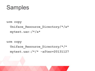 Uniface Code Examples Developing Uniface Applications by using Standard Deployment | PPT