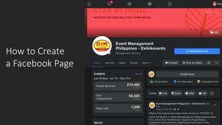 How to Create
a Facebook Page
 