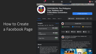 How to Create
a Facebook Page
 