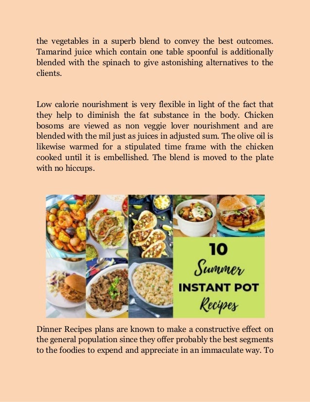 Easy Dinner Recipes