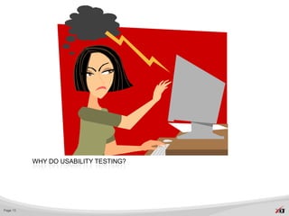 WHY DO USABILITY TESTING?




Page 13
 