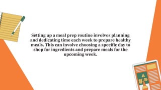 Praticing Lunch Routine Healthy lunch meal prep ideas for weight loss | PDF