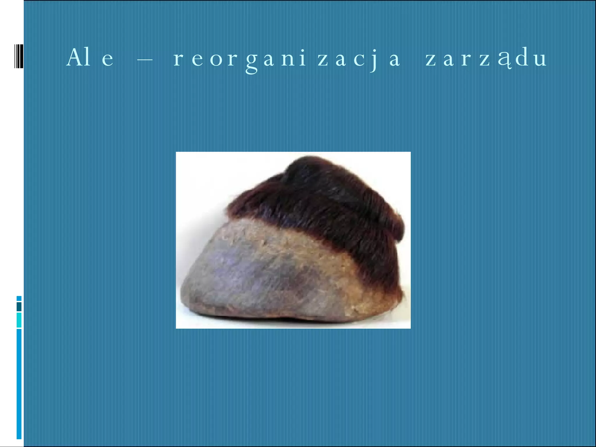 Ale – reorganizacja zarządu 
