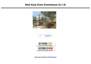 Easy grow greenhouse 6 x 8